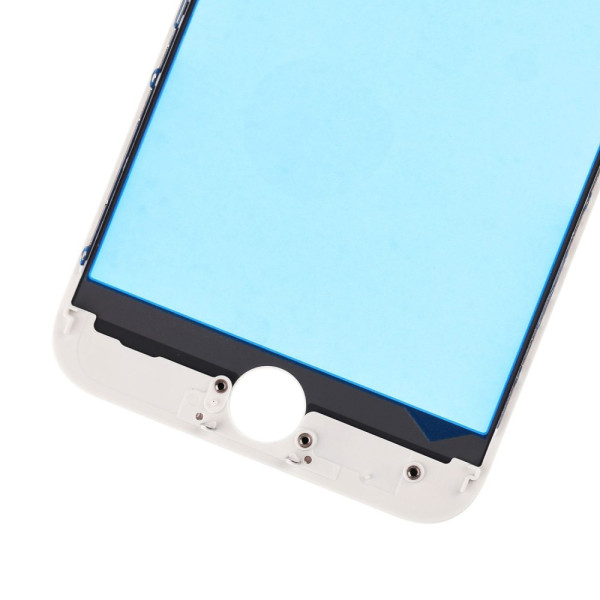 Скло дисплея iPhone 8, з рамкою та плівкою OCA, Original, White