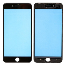 Скло дисплея iPhone 8 Plus, з рамкою та плівкою OCA, Original, Black