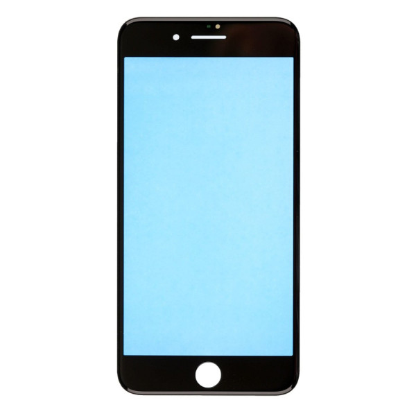 Скло дисплея iPhone 8 Plus, з рамкою та плівкою OCA, Original, Black