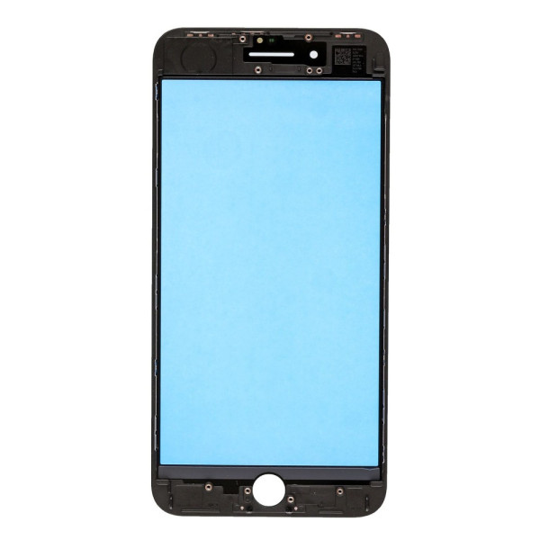 Скло дисплея iPhone 8 Plus, з рамкою та плівкою OCA, Original, Black
