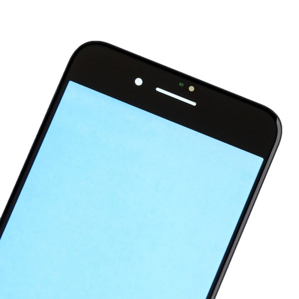 Скло дисплея iPhone 8 Plus, з рамкою та плівкою OCA, Original, Black