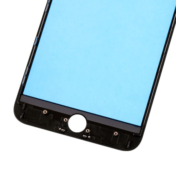 Скло дисплея iPhone 8 Plus, з рамкою та плівкою OCA, Original, Black