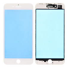 Скло дисплея iPhone 8 Plus, з рамкою та плівкою OCA, Original, White