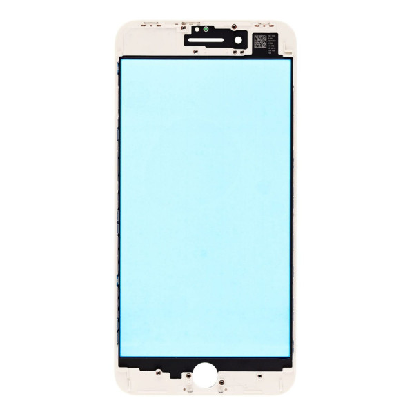 Скло дисплея iPhone 8 Plus, з рамкою та плівкою OCA, Original, White