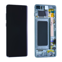 Дисплей Samsung G975 Galaxy S10 Plus, з тачскріном, в рамці, Service Pack Original, Green