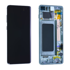 Дисплей Samsung G975 Galaxy S10 Plus, з тачскріном, в рамці, Service Pack Original, Green