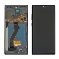 Дисплей Samsung N975 Galaxy Note 10 Plus, з тачскріном, в рамці, OLED, Black