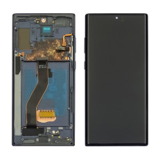 Дисплей Samsung N975 Galaxy Note 10 Plus, з тачскріном, в рамці, OLED, Black