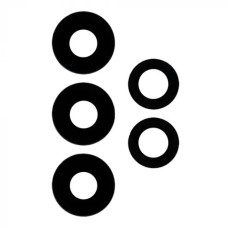 Скло камери Samsung A135, A137, A336, A536, A736, (комплект 5 шт.), Black