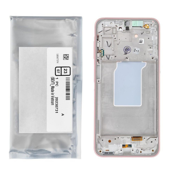 Дисплей Samsung A266 Galaxy A26 5G, з тачскріном, в рамці, Pink, Service