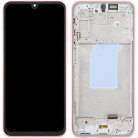 Дисплей Samsung A266 Galaxy A26 5G, з тачскріном, в рамці, Pink, Service