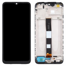 Дисплей Xiaomi Redmi 9A, Redmi 9C, Redmi 10A, з тачскріном, в рамці, Black