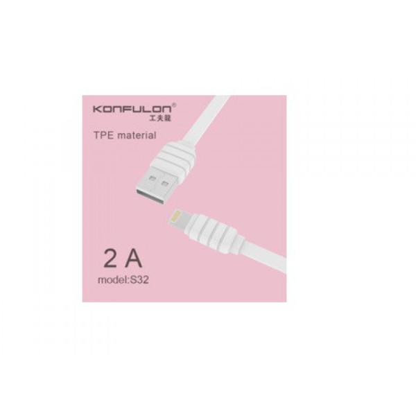 Кабель USB iPhone 5, 6, 7 Konfulon S32