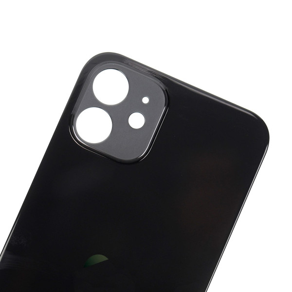 Задня кришка iPhone 12, великий виріз під камеру, Black