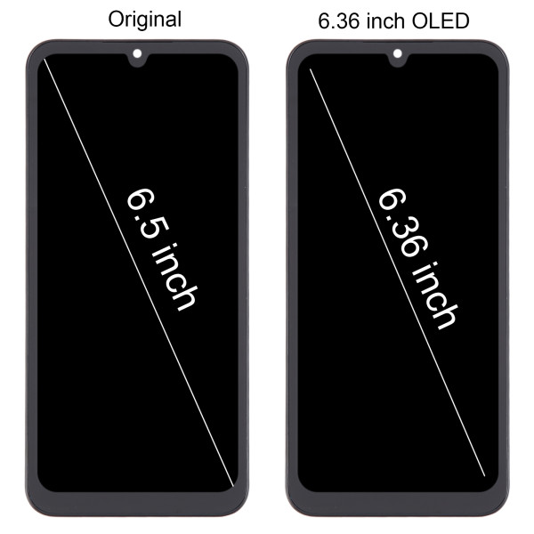 Дисплей Samsung A256 Galaxy A25 5G, з тачскріном, в рамці, OLED