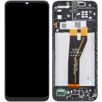 Дисплей Samsung M146B Galaxy M14, з тачскріном, в рамці, Black