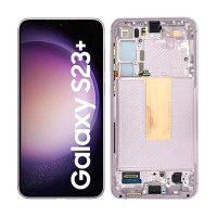 Дисплей Samsung S916 Galaxy S23+, з тачскріном, в рамці, Lavender, Service