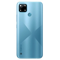 Задня кришка Realme C21Y, Blue, зі склом камери
