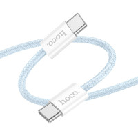 Кабель Hoco X104 Type-C to Type-C 60W (2m) Blue