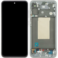 Дисплей Samsung A566 Galaxy A56 5G, з тачскріном, в рамці, Olive, Service