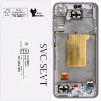 Дисплей Samsung A356 Galaxy A35, з тачскріном, в рамці, Lavender, Service
