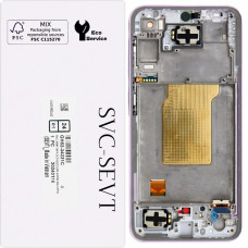 Дисплей Samsung A356 Galaxy A35, з тачскріном, в рамці, Lavender, Service