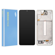 Дисплей Samsung A336 Galaxy A33 5G, з тачскріном, в рамці, Service Pack Original, White