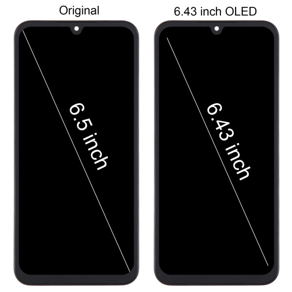 Дисплей Samsung A155 Galaxy A15, з тачскріном, в рамці, OLED