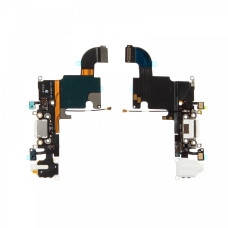 Шлейф iPhone 6S, конектор зарядки, OEM, White