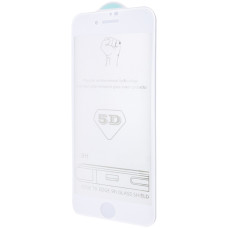 Захисне скло iPhone 7 Plus, iPhone 8 Plus (5D) Full Glue, White