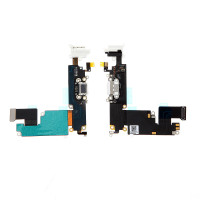 Шлейф iPhone 6 Plus конектор зарядки, мікрофон (White) OEM
