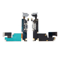 Шлейф iPhone 6 Plus конектор зарядки, мікрофон (Gray) OEM