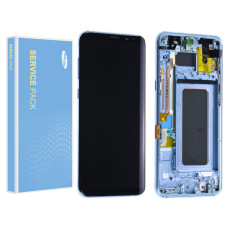Дисплей Samsung G955 Galaxy S8 Plus, з тачскріном, в рамці, Service Pack Original, Blue