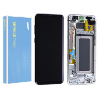 Дисплей Samsung G955 Galaxy S8 Plus, з тачскріном, в рамці, Service Pack Original, Gold