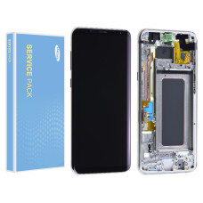 Дисплей Samsung G955 Galaxy S8 Plus, з тачскріном, в рамці, Service Pack Original, Gold