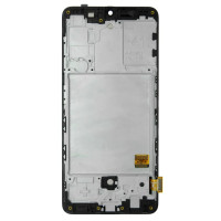Дисплей Samsung A415 Galaxy A41, з тачскріном, в рамці, Black, OLED