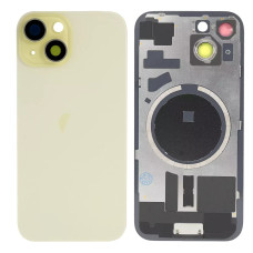 Задня кришка iPhone 15, зі склом камери і MagSafe магнітами, Yellow