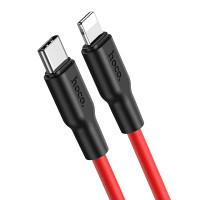 Кабель Hoco X21 Plus Type-C to Lightning 3A 20W PD (1m) Red