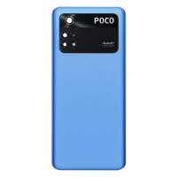Задня кришка Xiaomi Poco M4 Pro 4G, зі склом камери, Blue