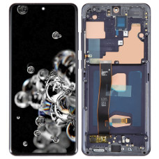 Дисплей Samsung G988 Galaxy S20 Ultra, з тачскріном, в рамці, Black, OLED