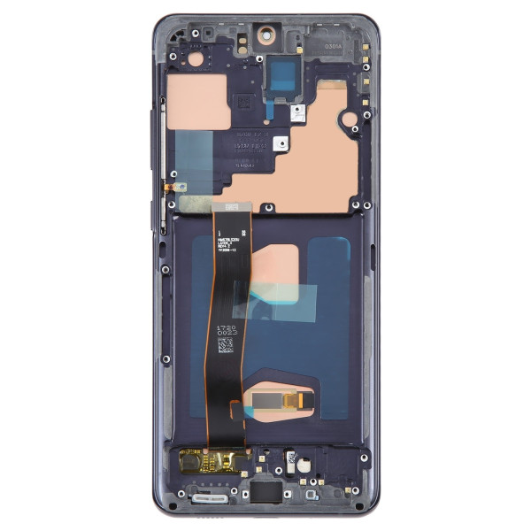 Дисплей Samsung G988 Galaxy S20 Ultra, з тачскріном, в рамці, Black, OLED