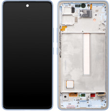 Дисплей Samsung A536 Galaxy A53 5G, з тачскріном, в рамці, Service Pack Original, Blue