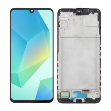 Дисплей Samsung A166 Galaxy A16 5G, з тачскріном, в рамці, Black, OLED