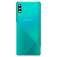 Задня кришка Samsung A307 Galaxy A30s, Green, зі склом камери