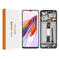 Дисплей Xiaomi Redmi 12C, з тачскріном, в рамці, Service Pack