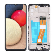 Дисплей Samsung A025F, A037F Galaxy A02s, A03s, (160,5 mm), з тачскріном, в рамці, OEM