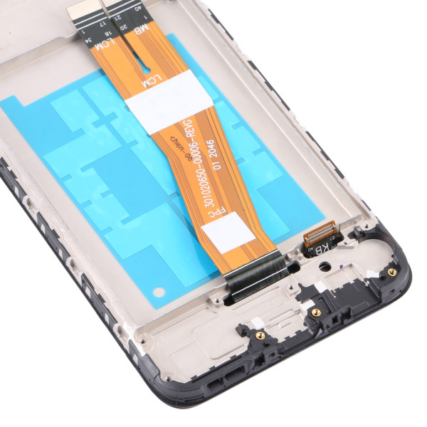 Дисплей Samsung A025F, A037F Galaxy A02s, A03s, (160,5 mm), з тачскріном, в рамці, OEM