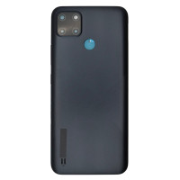 Задня кришка Realme C21Y, Black, зі склом камери