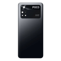 Задня кришка Xiaomi Poco M4 Pro 4G, зі склом камери, Black