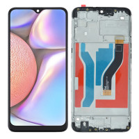 Дисплей Samsung A107 Galaxy A10s, з тачскріном, в рамці, Black, OEM
